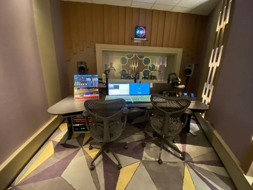 Bahrain radio studio build, view 1