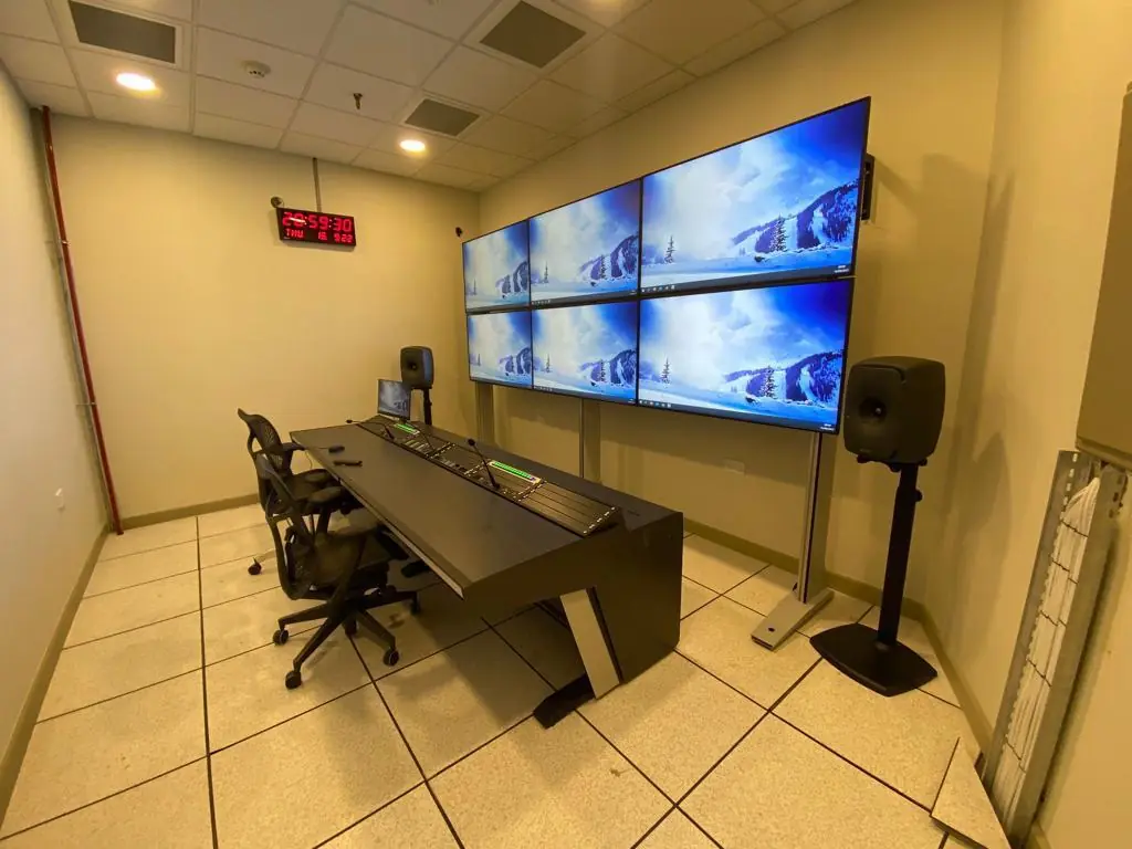 Bahrain radio studio build, view 2